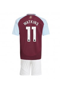 Fotbalové Dres Aston Villa Ollie Watkins #11 Dětské Domácí Oblečení 2024-25 Krátký Rukáv (+ trenýrky)